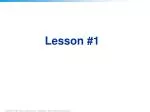 Lesson #1 - slide 1