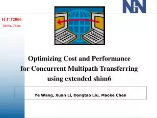 Optimizing Cost and Performance for Concurrent Multipath Transferring using extended shim6