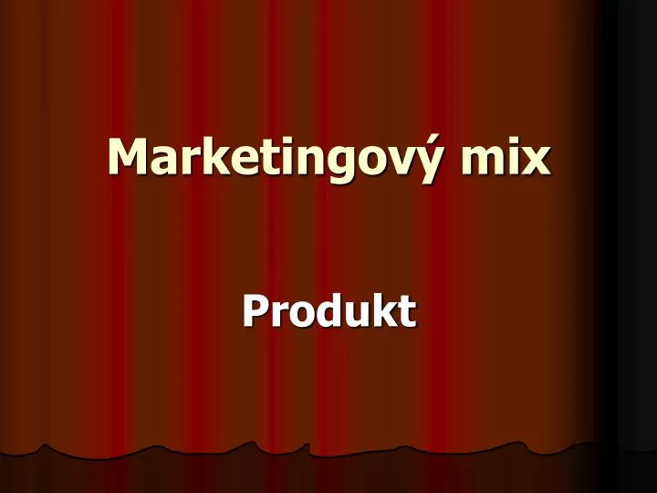 marketingov mix