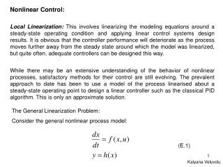 Nonlinear Control: