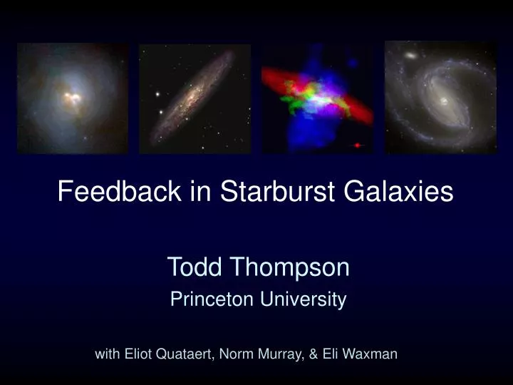 feedback in starburst galaxies