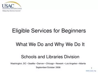Eligible Services for Beginners