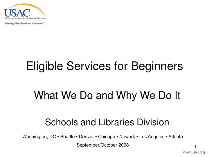 eligible services for beginners