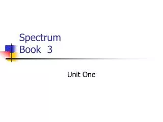 Spectrum Book 3