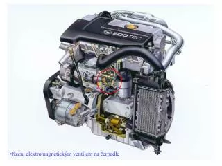 řízení elektromagnetickým ventilem na čerpadle