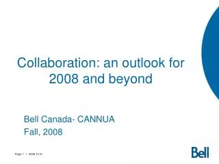 Collaboration: an outlook for 2008 and beyond