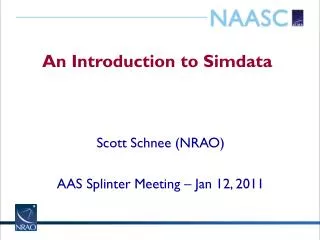 An Introduction to Simdata