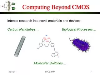 Computing Beyond CMOS
