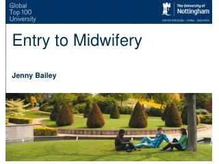 Entry to Midwifery