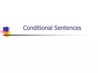 Conditional Sentences