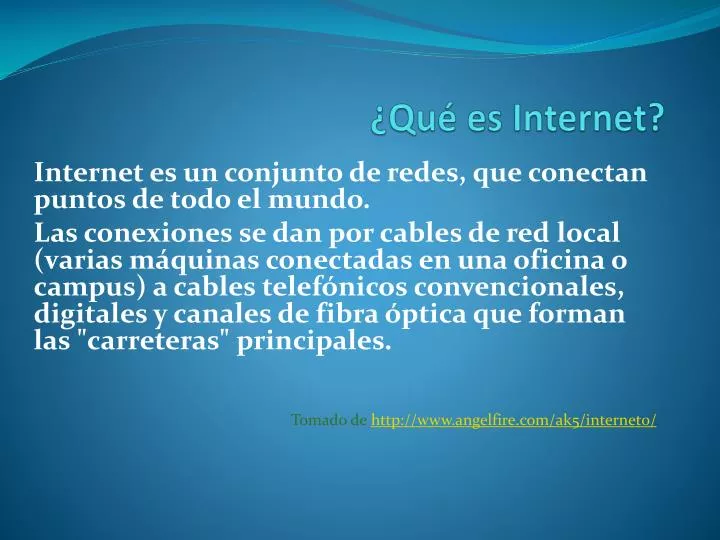 qu es internet