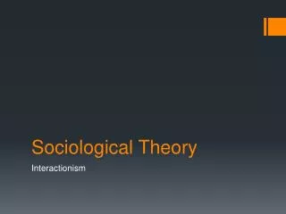 Sociological Theory