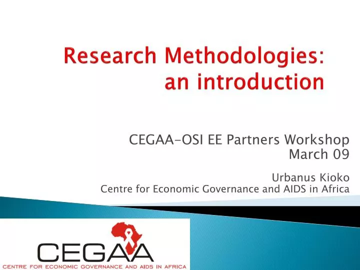 research methodologies an introduction