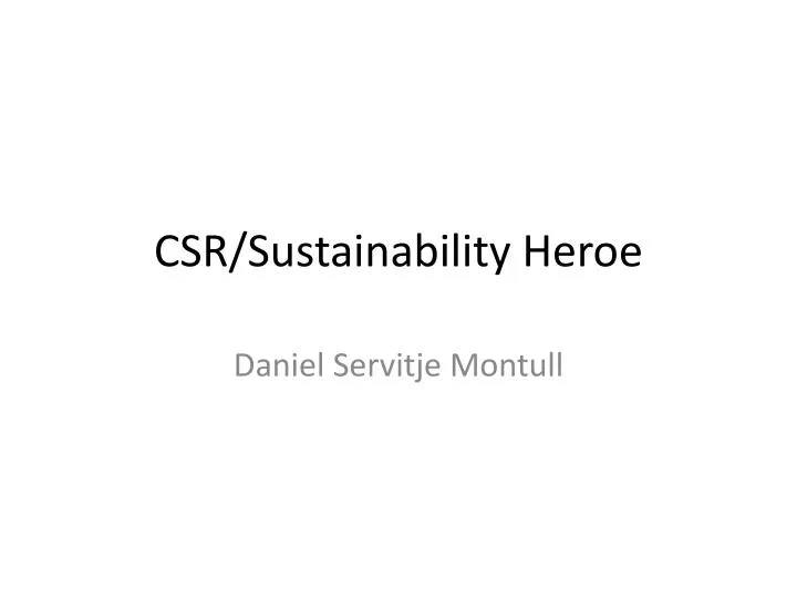 csr sustainability heroe
