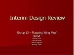 Interim Design Review - slide 1