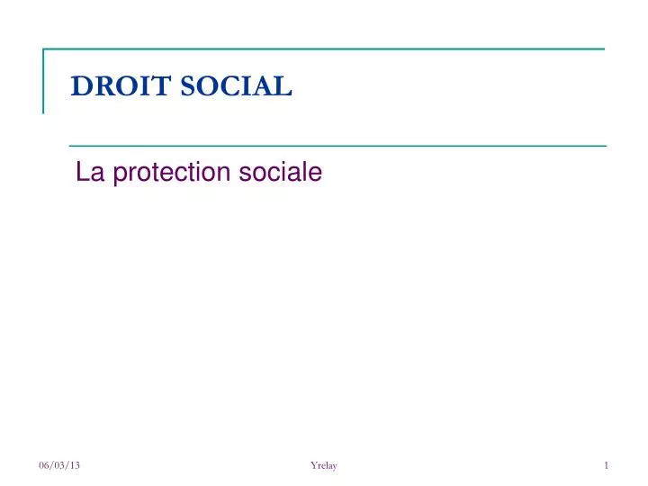 droit social