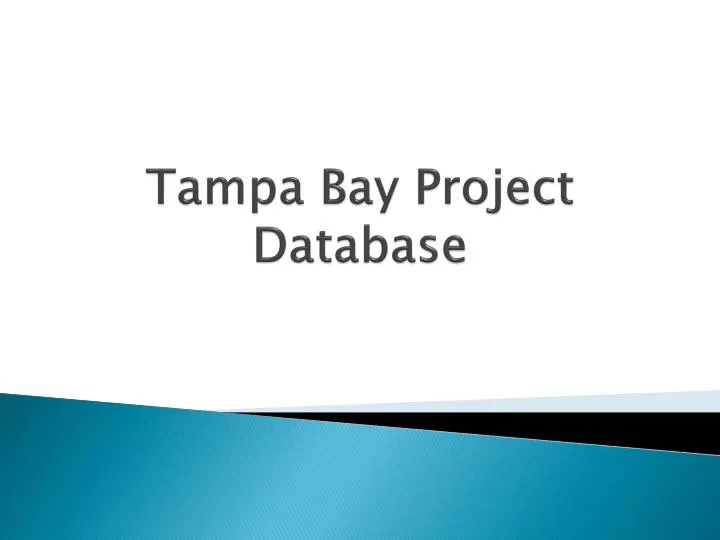 tampa bay project database