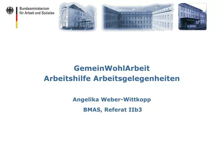 gemeinwohlarbeit arbeitshilfe arbeitsgelegenheiten angelika weber wittkopp bmas referat iib3