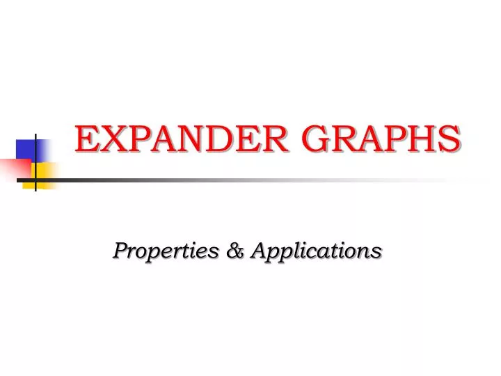 expander graphs