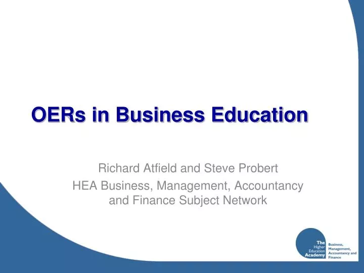 oers in business education
