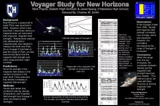 Voyager Study for New Horizons