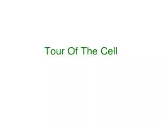 Tour Of The Cell