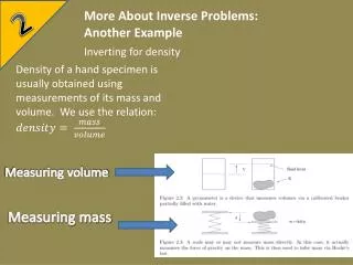 More About Inverse Problems: Another Example