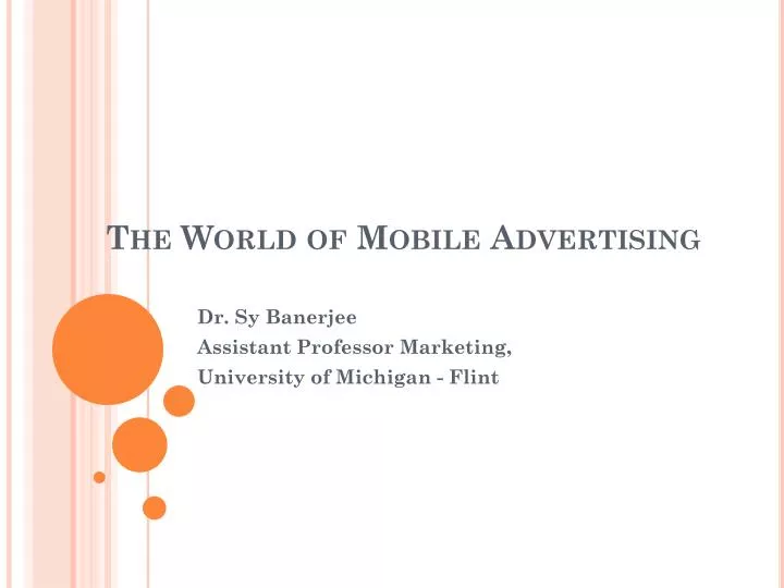 the world of mobile advertising