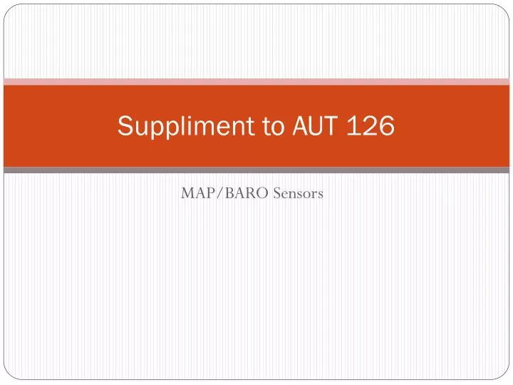 suppliment to aut 126