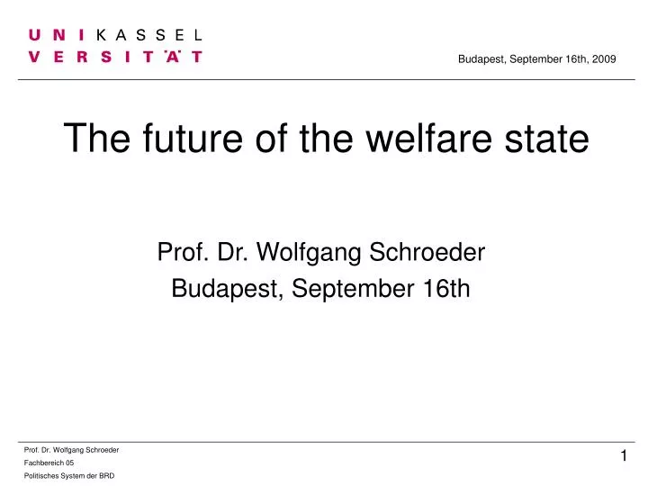 the future of the welfare state