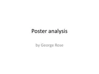 Poster analysis