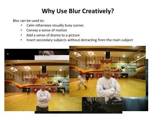 Why Use Blur Creatively?