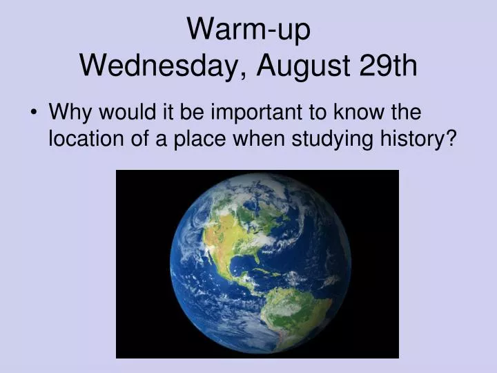 warm up wednesday august 29th