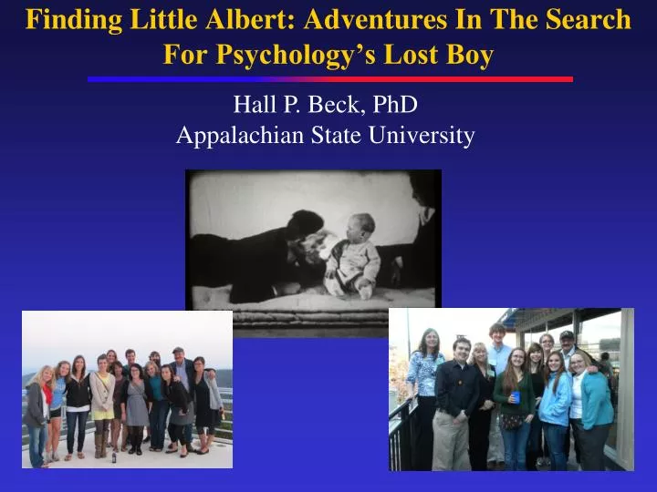 finding little albert adventures in the search for psychology s lost boy