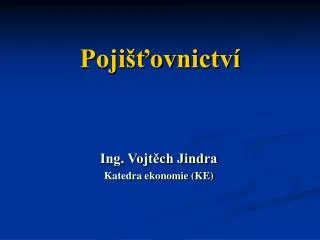 poji ovnictv