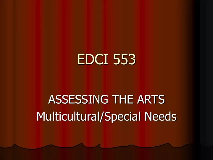 edci 553