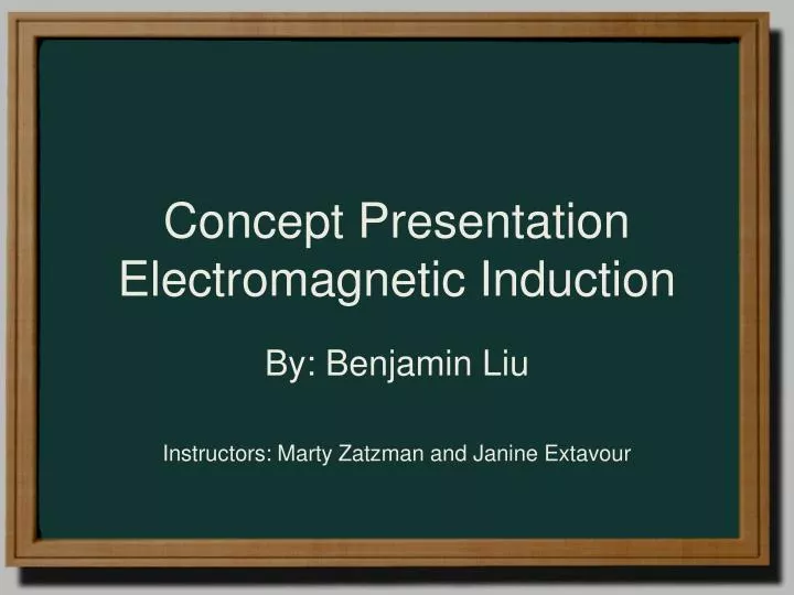 concept presentation electromagnetic induction