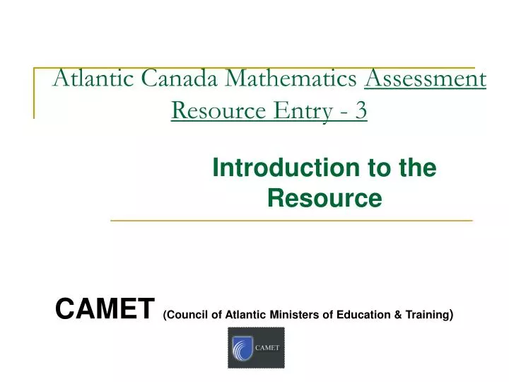 atlantic canada mathematics assessment resource entry 3