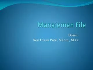 manajemen file