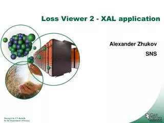 Loss Viewer 2 - XAL application