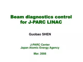 Beam diagnostics control for J-PARC LINAC