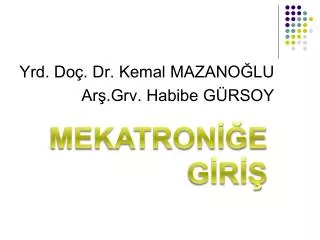 mekatron e g r