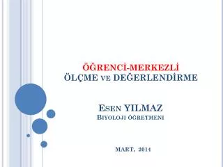renc merkezl l me ve de erlend rme