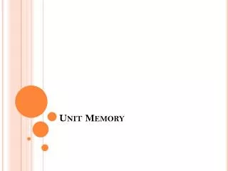 unit memory