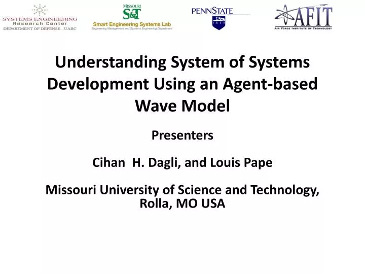 understanding system of systems development using an agent based wave model