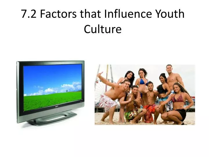 7 2 factors that influence youth culture