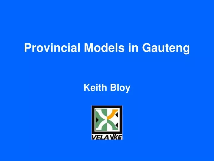 provincial models in gauteng