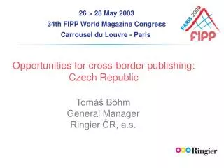 Opportunities for cross-border publishing: Czech Republic