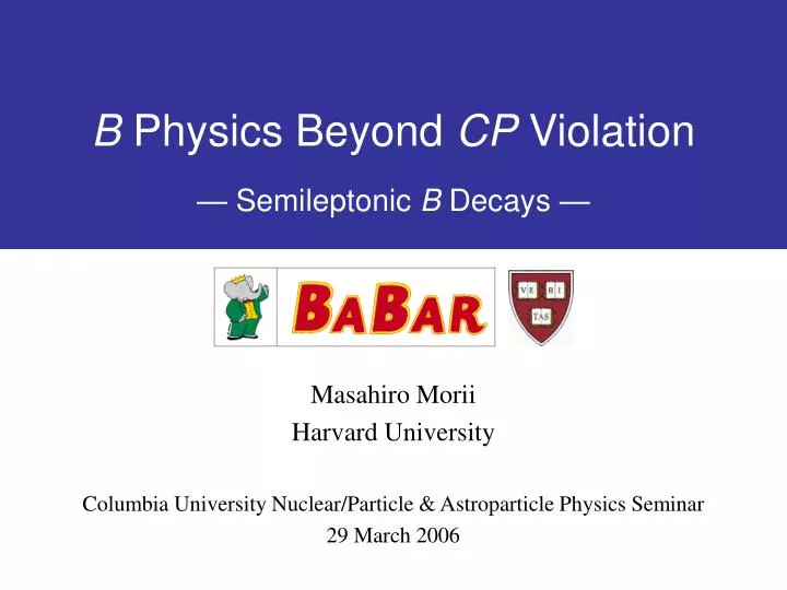 b physics beyond cp violation semileptonic b decays