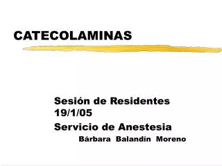 catecolaminas